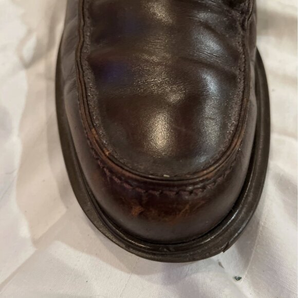 Salvatore Ferragamo Shoes Mens Size 9.5 D Brown Leather Oxford Vintage Lace Up main image 4
